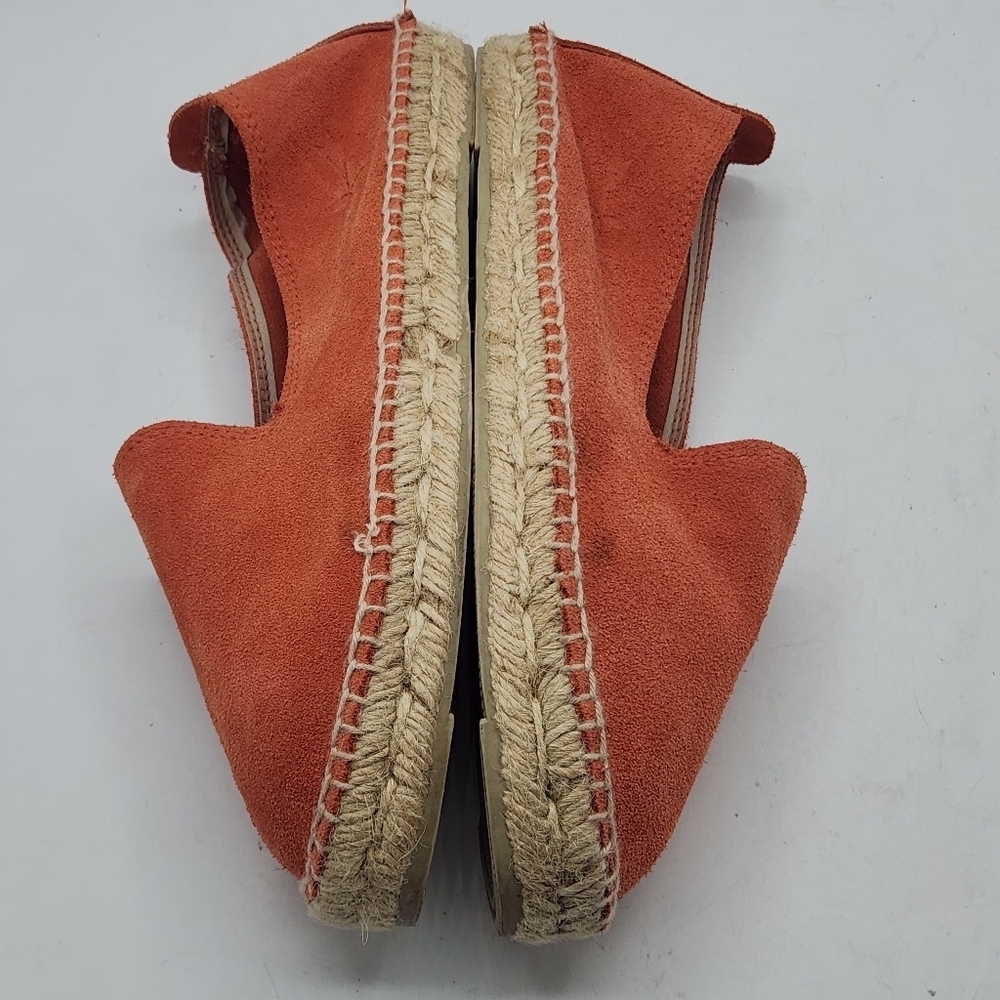 Manebí From Anthropologie Suede Espadrilles Hamptons In Orange Rust Size 39 - Picture 7 of 16
